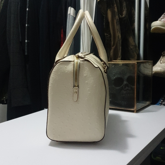 Kate Spade ivory ostrich skin leather doctors bag - Picture 11 of 13